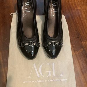 AGL Black Heels Worn Once